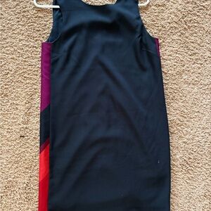 Banana Republic Blue Sheath Midi Dress Scoop Neck Sleeveless